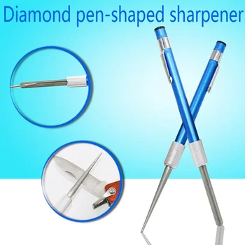 1 PC Horgászhorog Hegyező toll toll alakú kés Kültéri szerszám gyémánt toll alakú kés