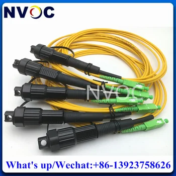 10Pcs IP67 vízálló Corning HUAWEI Mini SC / APC 3M 5M 3.0mm sárga kábel az OptiTap jumper optikai szálcsatlakozó patch kábelhez