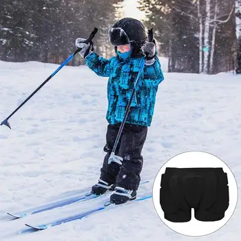 Csípővédő rövidnadrág Pad csípőfenék védelem párnázott rövidnadrág snowboardozáshoz Korcsolyázás Síelésvédő felszerelés gyerekeknek