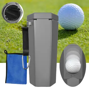Golflabdamosó törülközővel Hordozható, szivárgásmentes, többcélú egyedi kellékek Kefeállvány kültéri golftáskához Barátok golfozó