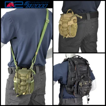 COMBAT-Outdoor Survival Tactical Pack férfiaknak és nőknek, sokoldalú crossbody táska, gyorskioldó, orvosi vészhelyzeti csomag, 2000
