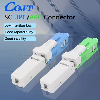 ftth SC APC optikai szálas gyorscsatlakozó SC UPC FTTH száloptikai gyors csatlakozó beágyazott típusú ESC250D SC csatlakozó