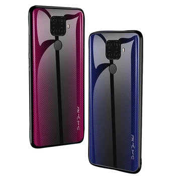  Edzett üveg telefontok Huawei Nova 5 pro mobiltelefon-tokhoz Huawei nova 5i pro 5T 4E színátmenetes textúrájú üveg telefontokhoz