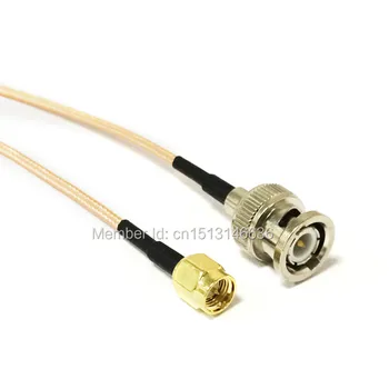 Új SMA apa dugó BNC dugóhoz RG316 koaxiális kábel 15cm 6inch hosszabbító kábel pigtail