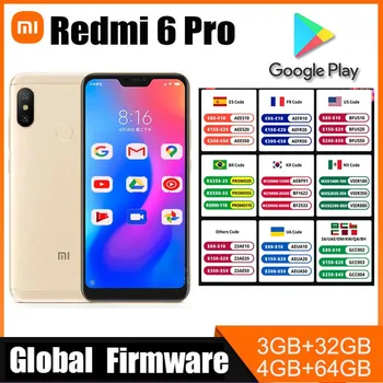 xiaomi Redmi 6 Pro okostelefon Snapdragon 625 pixelek 4000 mAh