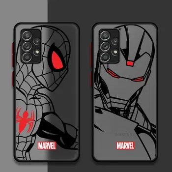 Spider Man Iron Man Venom matt tok Samsung Galaxy A54 A14 A53 A12 A13 A34 A12 A32 A21s A71 A33 A51 A23 A24 A50 telefon héj