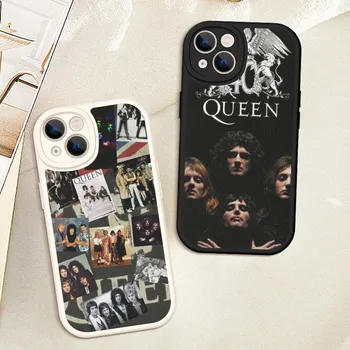Queen Band Phone Case kemény bőr iPhone 14-hez 13 12 Mini 11 14 Pro Max Xs X Xr 7 8 Plus Fundas