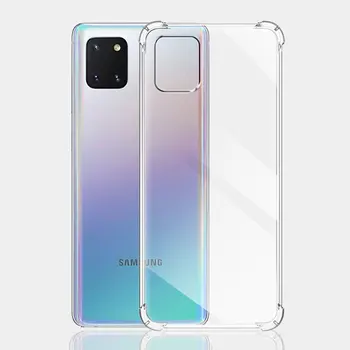 Ütésálló tok Samsung A81 borítóhoz Szilikon puha átlátszó telefontokok Samsung Galaxy A81 Coque Samsung készülékhezA81 alapok