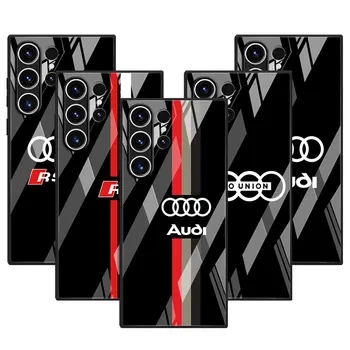 Edzett üveg telefontok Samsung Galaxy S20 FE-hez S22 5G S9 S23 Ultra S21 Plus S10e S10 Lite S10 borító A-Audi RS sportautó