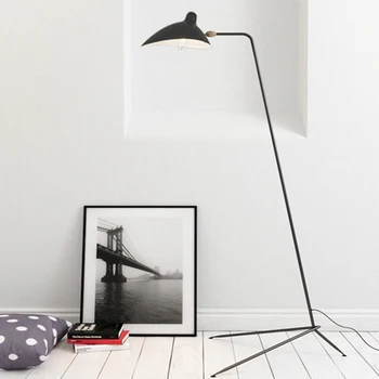 Nordic creative amerikai retro nappali hálószoba kacsacsőrű állólámpa egyszerű személyiség a fogait szögletes lámpa
