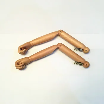 Férfi és női manöken kiegészítők Bionikus tömörfa kar Műanyag kar mozgatható csukló női féltest próbababa