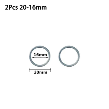 Átalakítás Körfűrészgyűrű szerszám ezüst 2 db/készlet 20-16mm 25,4-20mm 30-16mm 30-20mm körfűrészlapokhoz fém