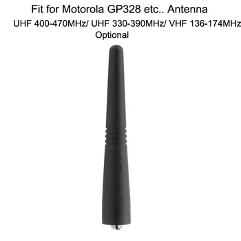 UHF 400-470Mhz/ UHF 330-390MHz / VHF 136-174MHz Makacs antenna 9cm hosszú Motorola GP338 GP328 GP3188 GP68 GP88 GP340 rádió