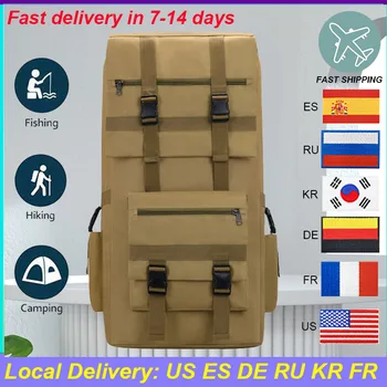 Szuper kapacitású 120L utazó hátizsák Férfi hadsereg katonai kültéri taktikai hátizsák Poggyász táska Sport hegymászó túratáskák
